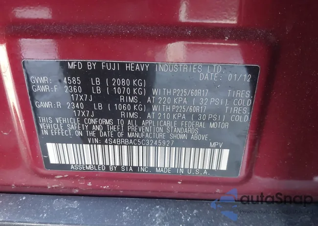 4S4BRBAC5C3245927: 44285197