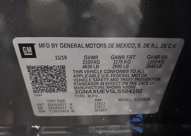 3GNAXUEV5LS594102: 44285218