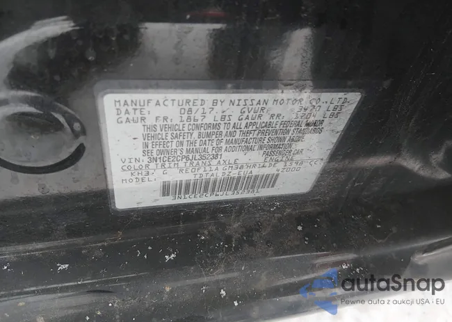 3N1CE2CP6JL352381: 44285239