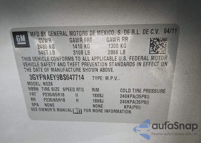 3GYFNAEY9BS647714: 44285367