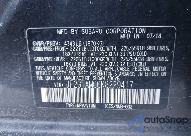 JF2GTAMC6K8229417: 44285386