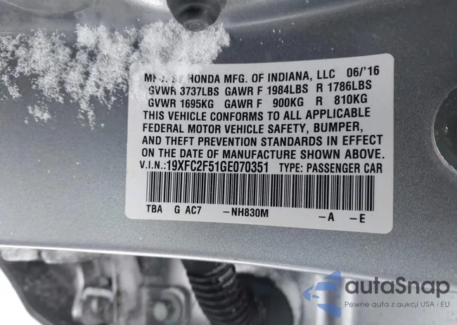 19XFC2F51GE070351: 44285387