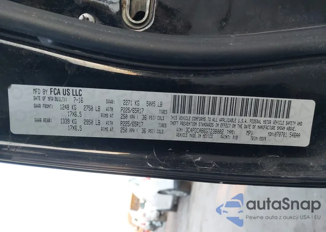 3C4PDCAB6GT238002: 44285477