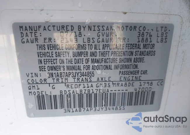 3N1AB7AP3JY344855: 44285485