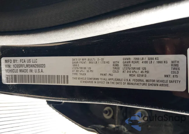 1C6SRFLM5NN266020: 44285493