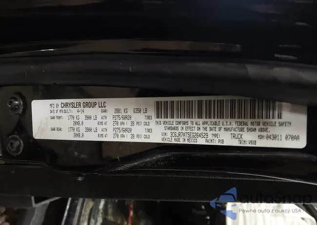 3C6JR7AT5EG264529: 44284744