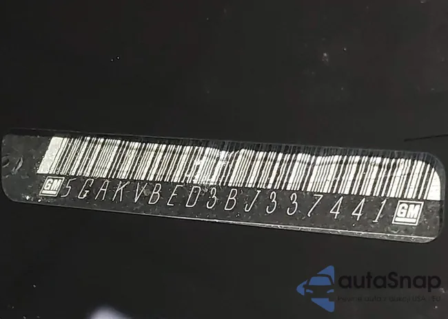 5GAKVBED3BJ337441: 44284768