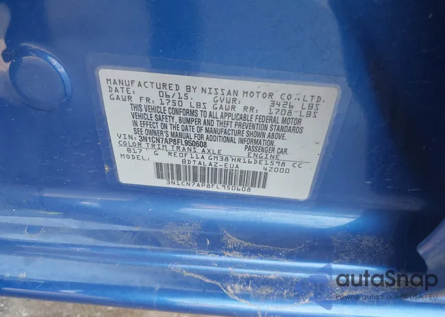 3N1CN7AP8FL950608: 44284872