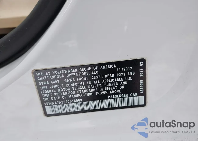 1VWAA7A30JC016909: 44284878