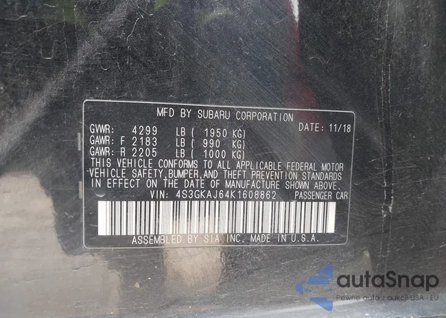 4S3GKAJ64K1608862: 44284900