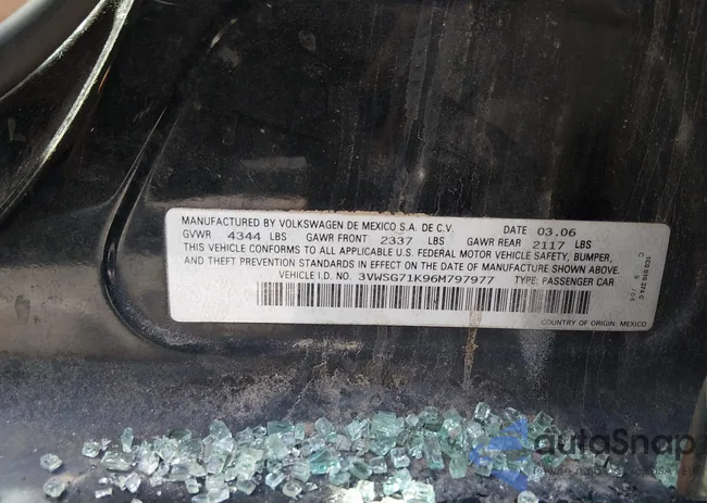 3VWSG71K96M797977: 44284940