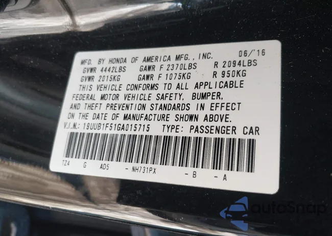 19UUB1F51GA015715: 44285011