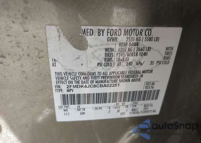 2FMDK4JC8CBA02251: 44285059