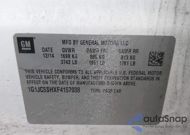 1G1JC5SHXF4157038: 44286082