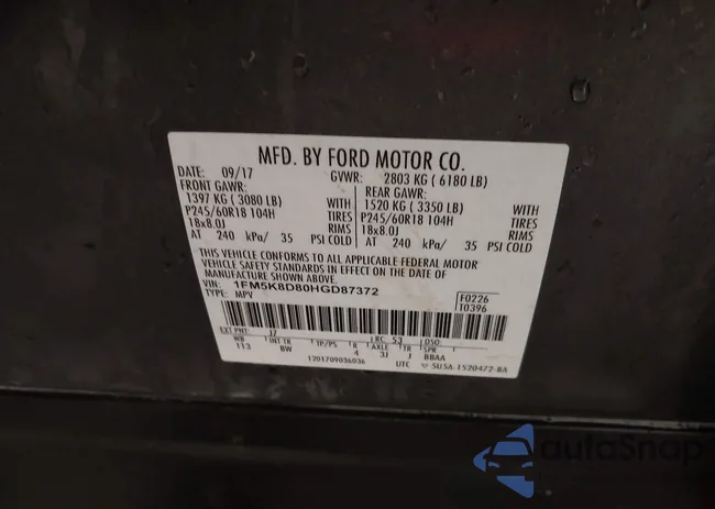 1FM5K8D80HGD87372: 44286129