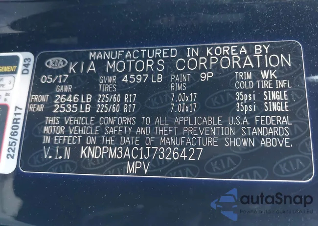 KNDPM3AC1J7326427: 44286149