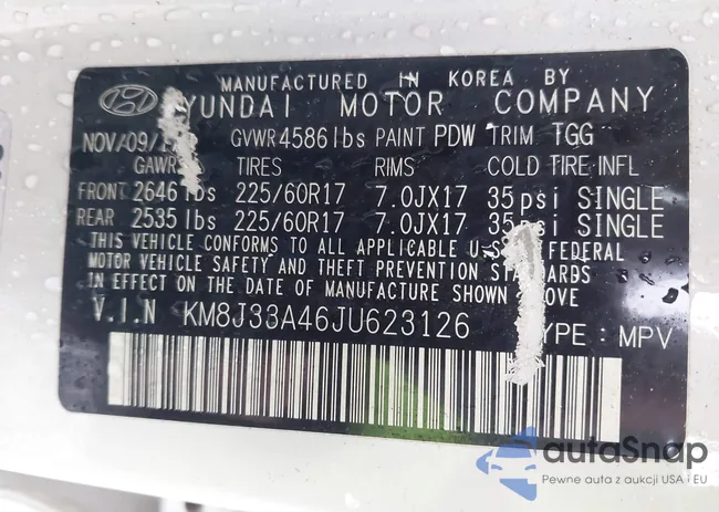 KM8J33A46JU623126: 44286266