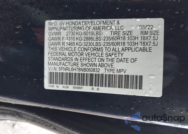 5FNRL6H78NB060832: 44286341