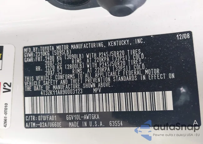 4T3ZK11A89U003123: 44286354