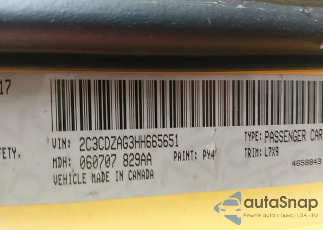 2C3CDZAG3HH665651: 44286358