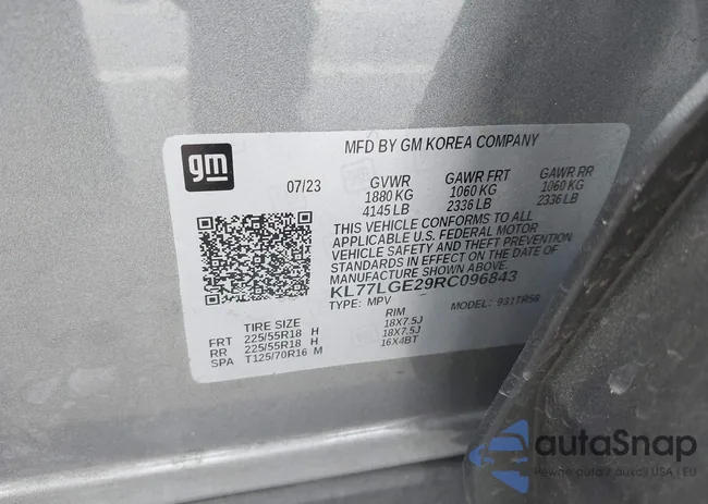 KL77LGE29RC096843: 44286417