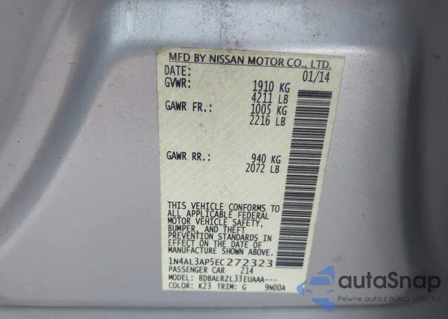 1N4AL3AP5EC272323: 44286437