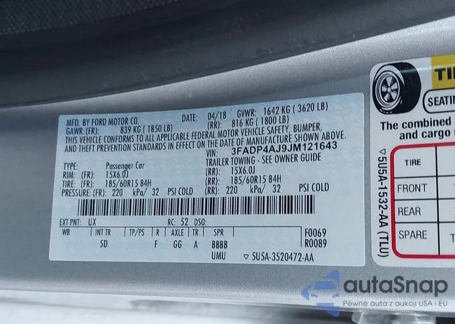 3FADP4AJ9JM121643: 44286618