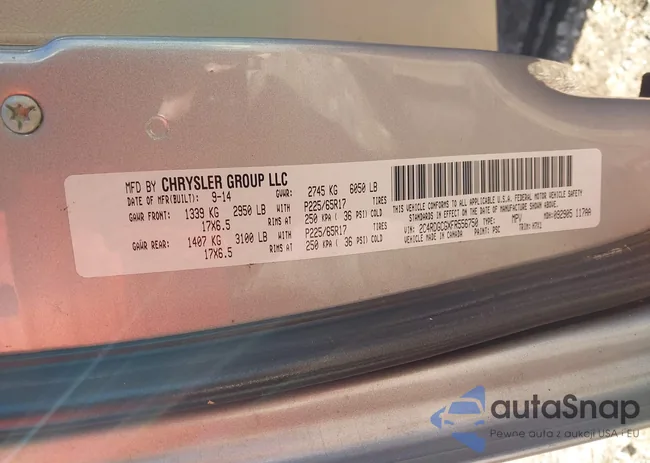 2C4RDGCGXFR556750: 44286652