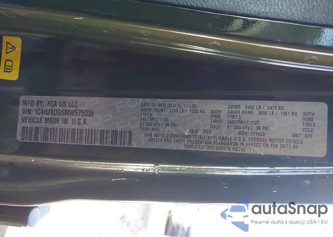 1C4HJXDG5MW575035: 44286657