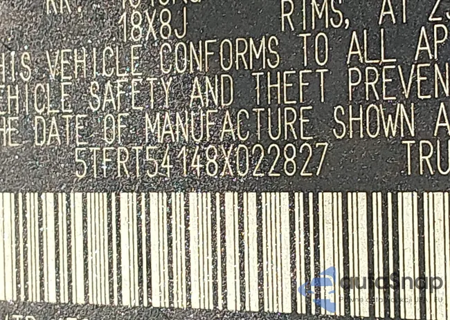 5TFRT54148X022827: 44286661