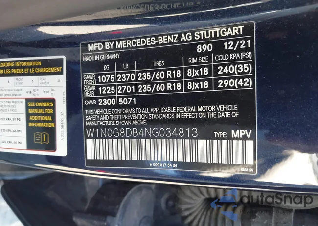 W1N0G8DB4NG034813: 44285762