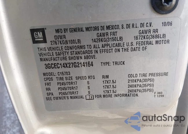 3GCEC14X27G214164: 44285954