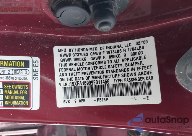 19XFA16999E011456: 44285960