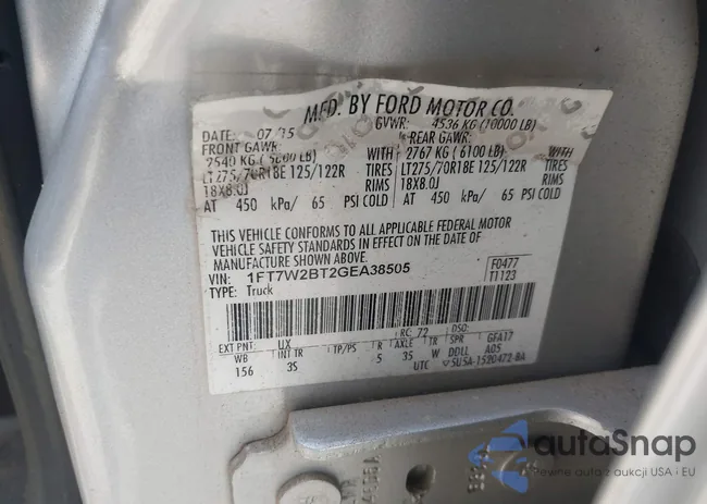 1FT7W2BT2GEA38505: 44287072