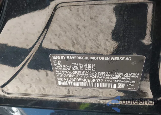 WBA7U6C05MCE58977: 44287156