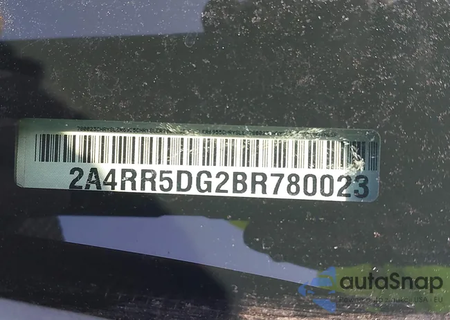 2A4RR5DG2BR780023: 44287166