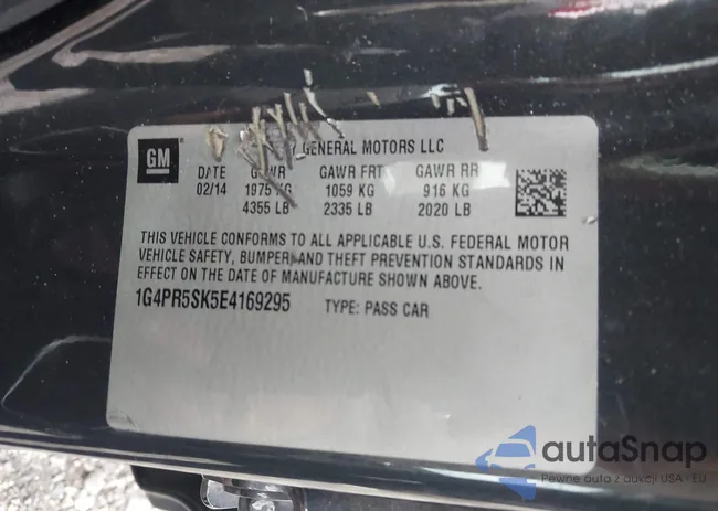 1G4PR5SK5E4169295: 44287205