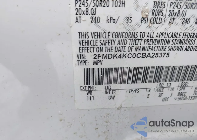 2FMDK4KC0CBA25375: 44287260