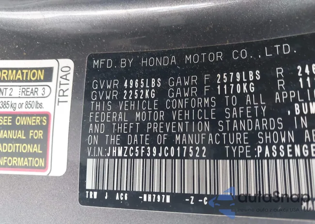 JHMZC5F39JC017522: 44287320