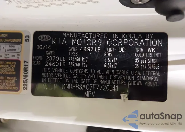 KNDPB3AC7F7720141: 44287327