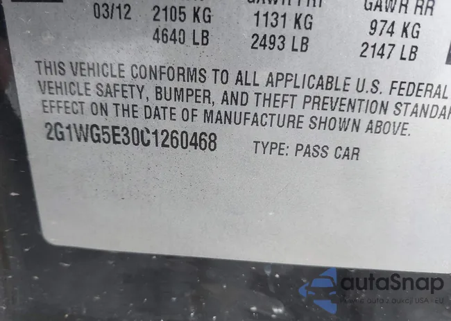 2G1WG5E30C1260468: 44287393