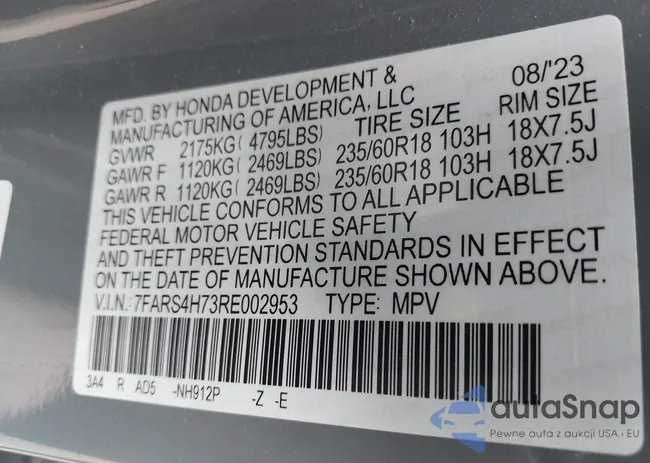 7FARS4H73RE002953: 44287503