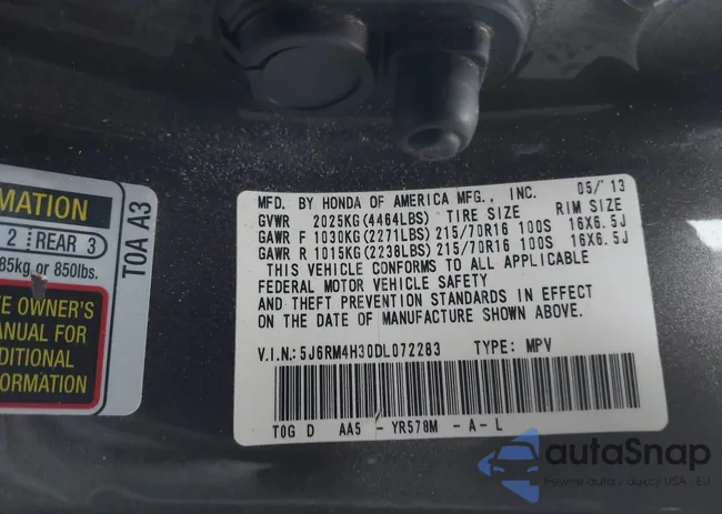 5J6RM4H30DL072283: 44287551