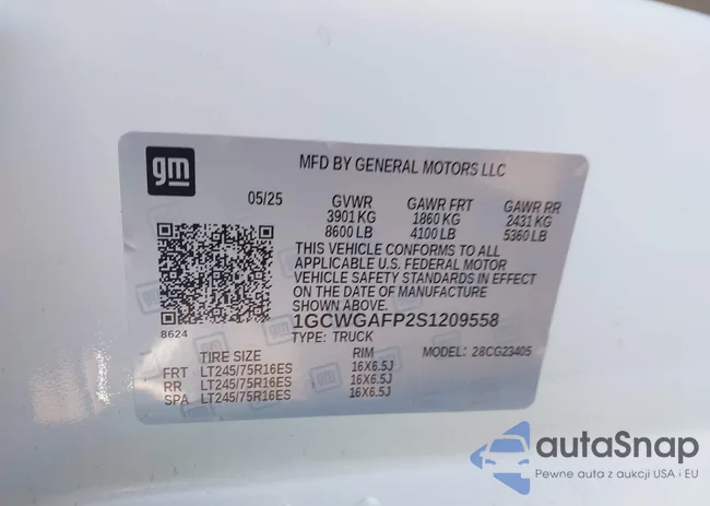 1GCWGAFP2S1209558: 44287593