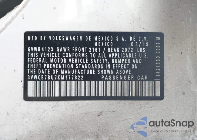 3VWCB7BU7KM177822: 44287619