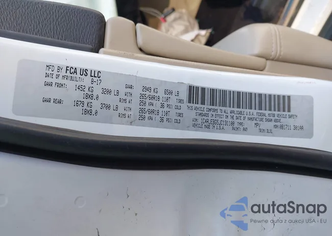 1C4RJEBG5JC131100: 44286709