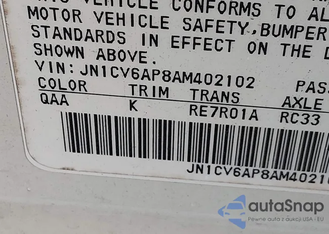 JN1CV6AP8AM402102: 44286847