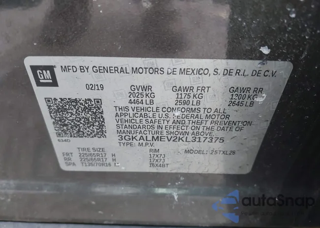 3GKALMEV2KL317375: 44286934