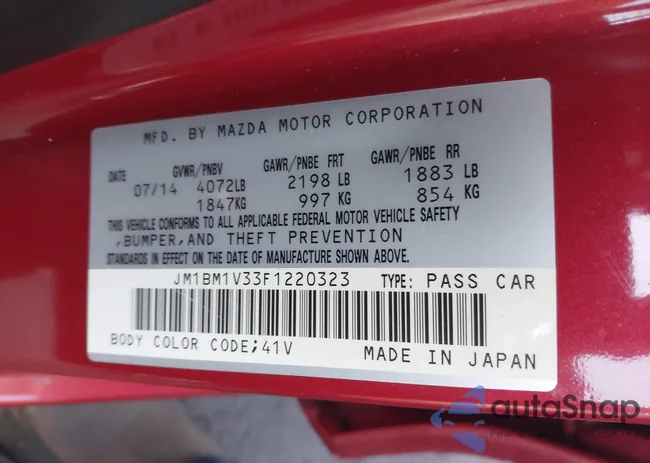 JM1BM1V33F1220323: 44286943