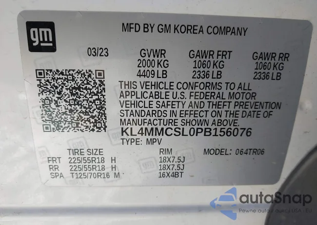 KL4MMCSL0PB156076: 44286990